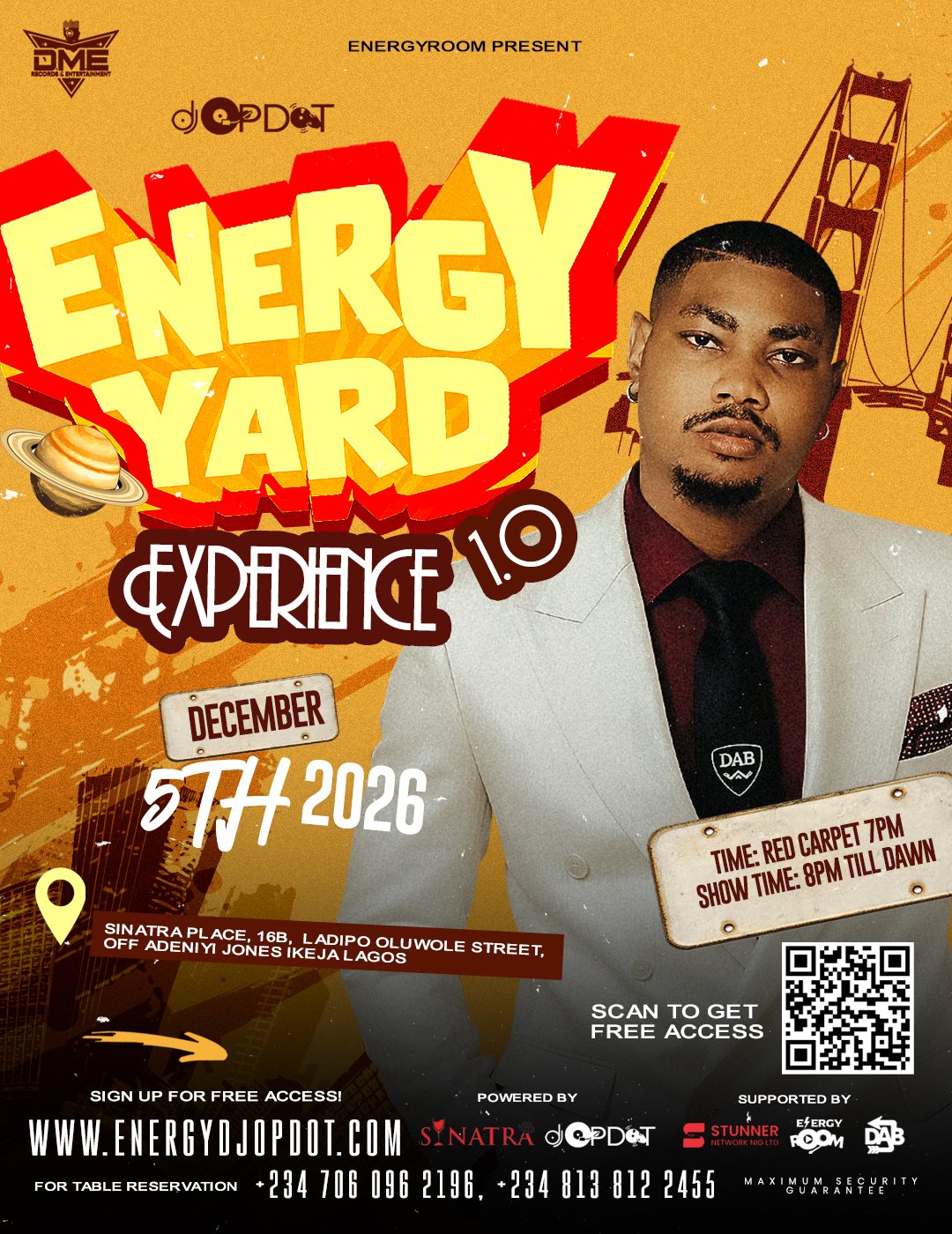 DJ OP Dot on the decks at an EnergyYard event